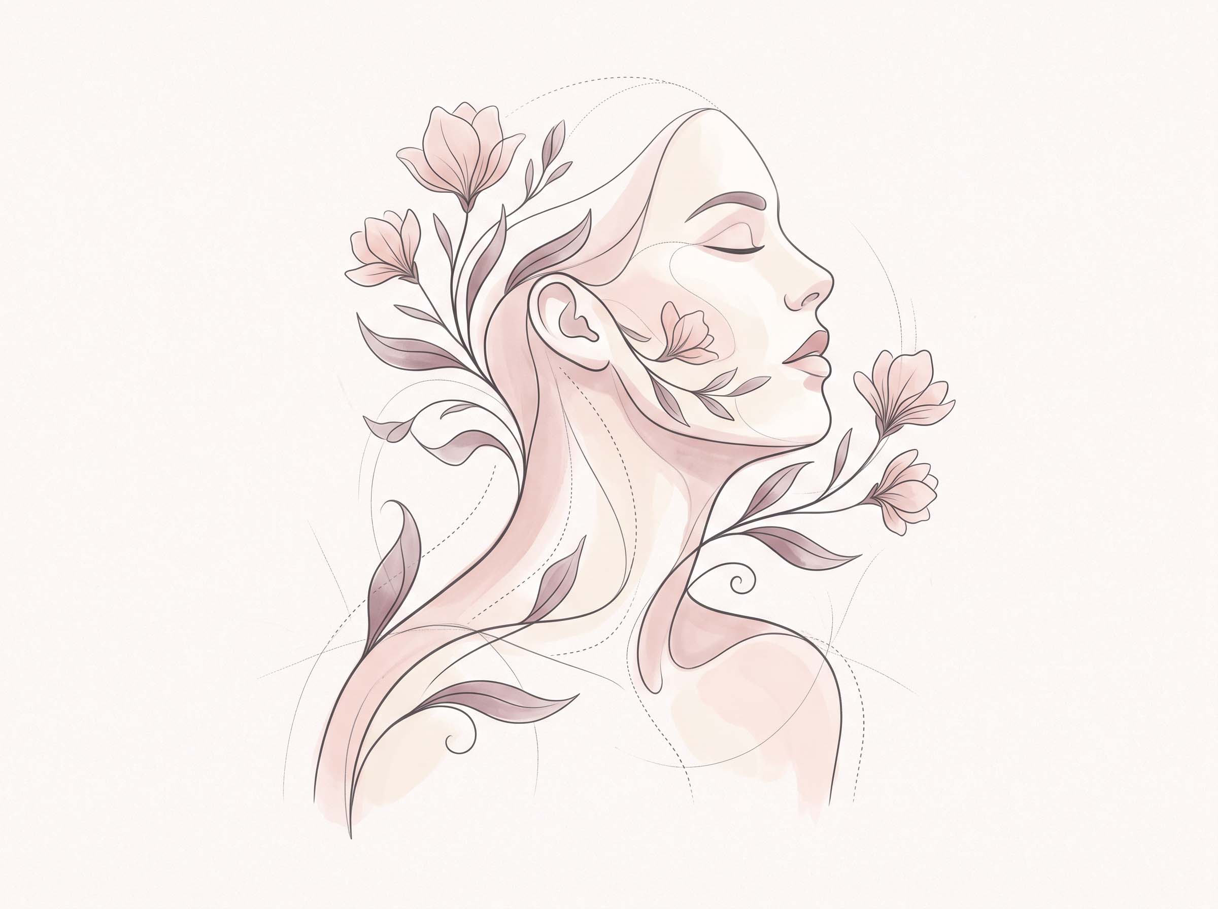 Abstract botanical illustration representing procedure education